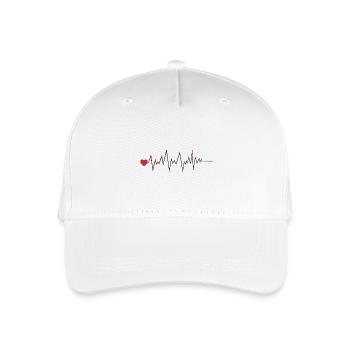 Hearts eu - Organic Kids’ Baseball Cap - white - Front