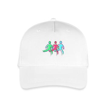 Running training, athletes - Organic Kids’ Baseball Cap - white - Front
