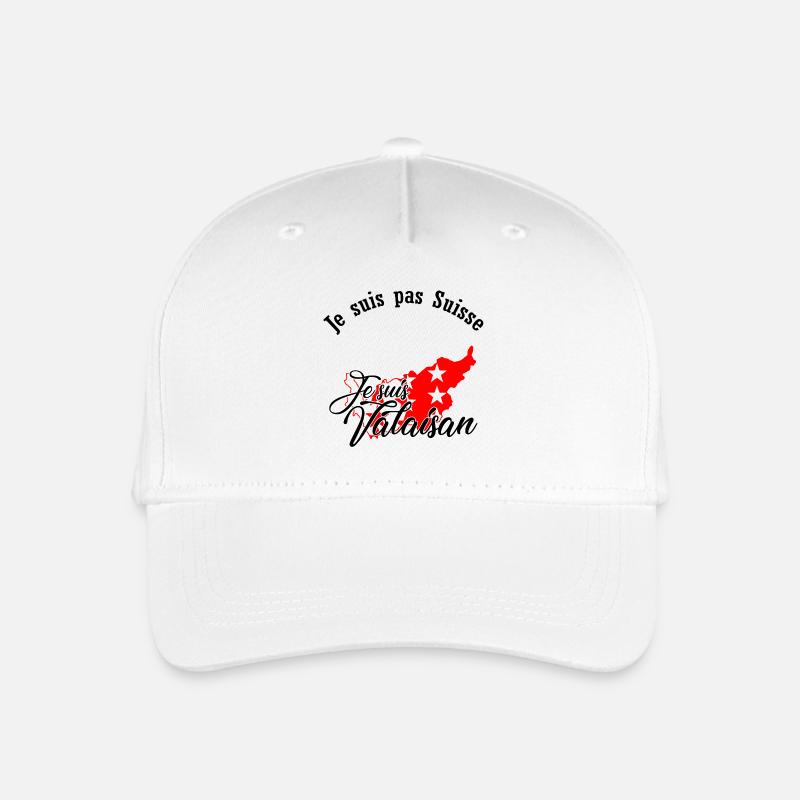 Ich komme aus dem Wallis - Kinder Bio Basecap - Weiß