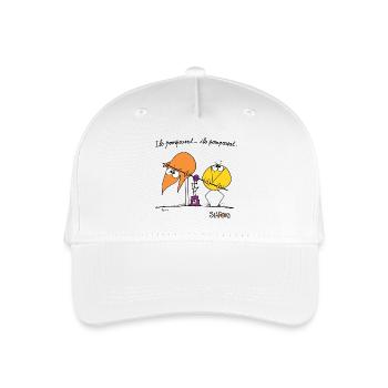 Shadoks pump 02 - Organic Kids’ Baseball Cap - white - Front