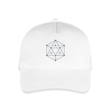 Blue Abstract Geometric Design - Organic Kids’ Baseball Cap - white - Front