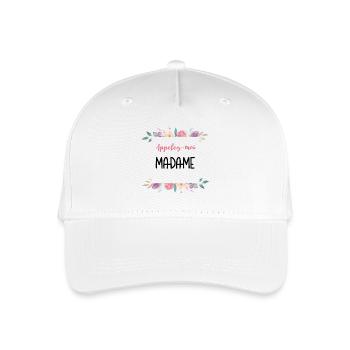 Design floral message personnalisable jeune mariée - Casquette de baseball bio Enfant - blanc - Devant