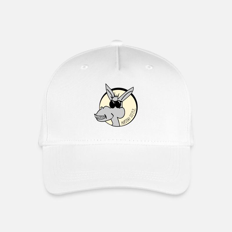 Poitou style - Organic Kids’ Baseball Cap - white