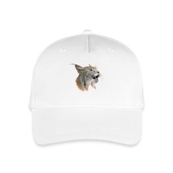 Lynx - Organic Kids’ Baseball Cap - white - Front