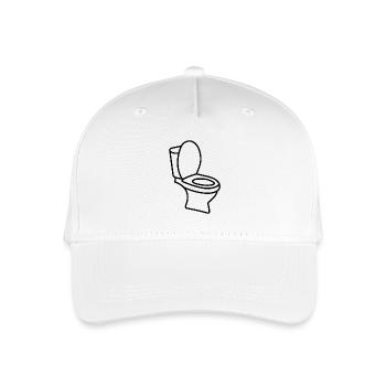 Toilet TOILET Toilet - Organic Kids’ Baseball Cap - white - Front