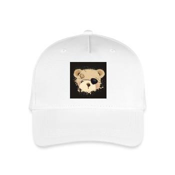 graffiti en peluche pirate avec cache-oeil - Casquette de baseball bio Enfant - blanc - Devant