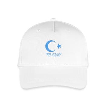 FREE UYGHUR - East Turkistan - Kinder Bio Basecap - Weiß - Vorne