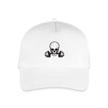 Calavera Fitness Motivation - Organic Kids’ Baseball Cap - white - Front
