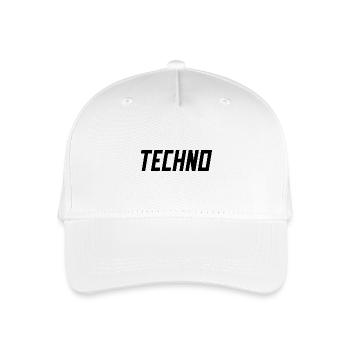 TECHNO Party Rave Techno 90s 90s - Casquette de baseball bio Enfant - blanc - Devant
