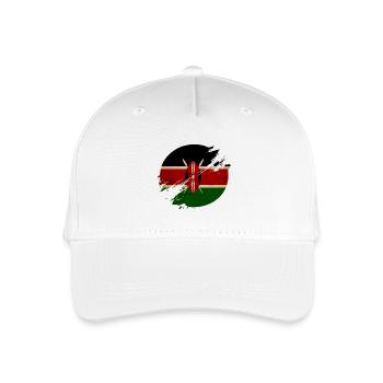 Kenya vintage circle - Organic Kids’ Baseball Cap - white - Front