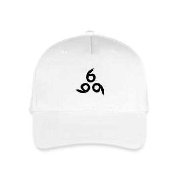 666 Satan symbol - Organic Kids’ Baseball Cap - white - Front