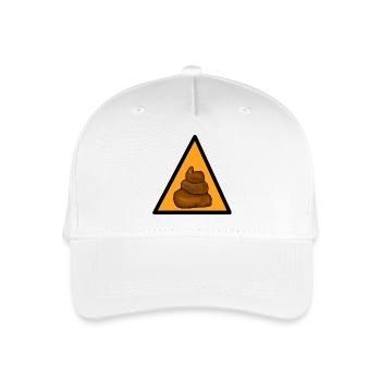 Achtung Kacke - Kinder Bio Basecap - Weiß - Vorne