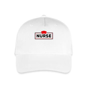 Krankenschwester Krankenpfleger Betreuer Pfleger - Kinder Bio Basecap - Weiß - Vorne