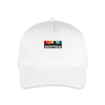 Sheffield England Travel Souvenir Skyline Landmark - Organic Kids’ Baseball Cap - white - Front