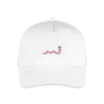 Earthworm *** blank - Organic Kids’ Baseball Cap - white - Front
