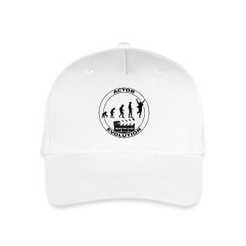 Evolution Schauspieler Darsteller Geschenk - Kinder Bio Basecap - Weiß - Vorne