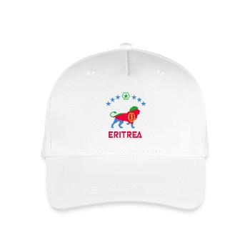 Eritrea Löwen Design - Kinder Bio Basecap - Weiß - Vorne