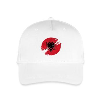 Albania Vintage Circle Flag / Gift Tirana - Organic Kids’ Baseball Cap - white - Front