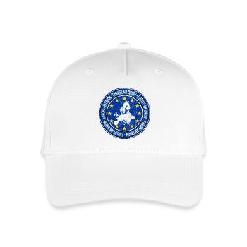 EU-Karte Circle Stars Emblem - Kinder Bio Basecap - Weiß - Vorne