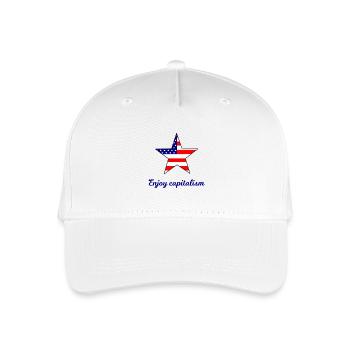 Capitalisme Amérique - Casquette de baseball bio Enfant - blanc - Devant