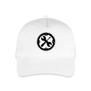 Bike readyshap set logo - Organic Kids’ Baseball Cap - white - Front