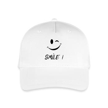 Smile - Kinder Bio Basecap - Weiß - Vorne