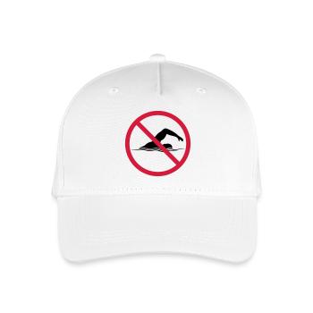 Forbidden Shield Swimming - Organic Kids’ Baseball Cap - white - Front