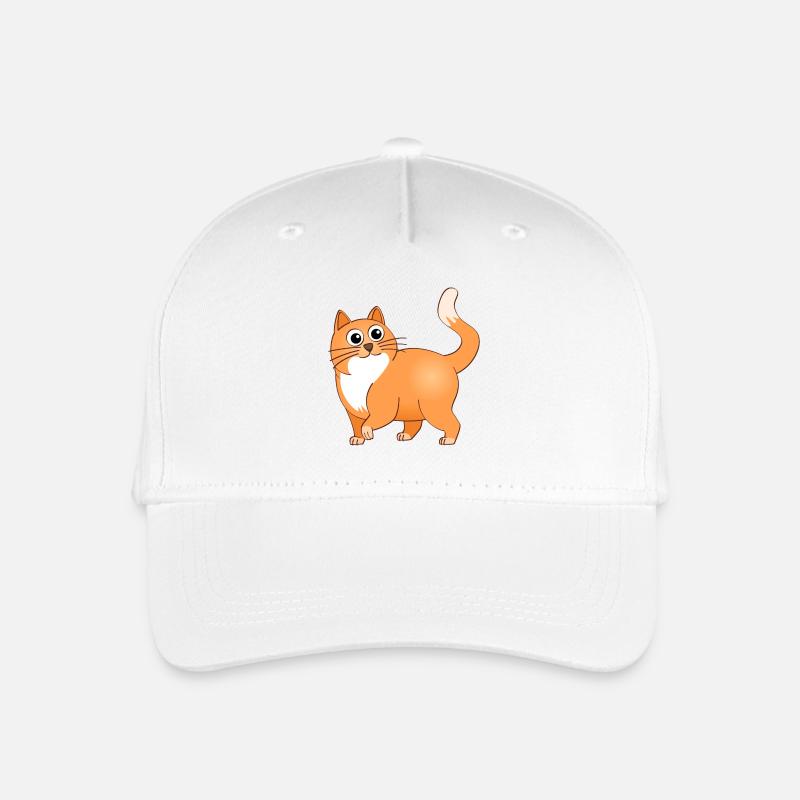 Le chat joyeux - Casquette de baseball bio Enfant - blanc
