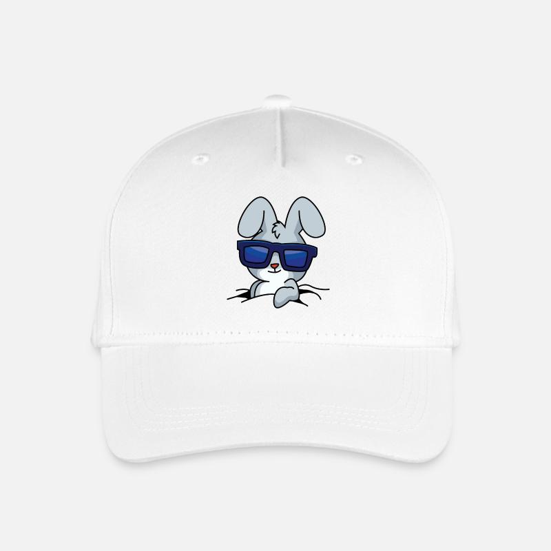 Cooler Hase - Kinder Bio Basecap - Weiß