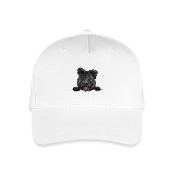 Pumi Hund für Peeking Dog Lovers - Kinder Bio Basecap - Weiß - Vorne