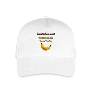 Bananen Witze, Bananen Plantage, lustige Sprüche - Kinder Bio Basecap - Weiß - Vorne