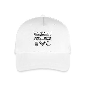 GAMER PROBLEMS - Gaming - Organic Kids’ Baseball Cap - white - Front