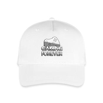 GAMING FOREVER + Controller - Gaming - Kinder Bio Basecap - Weiß - Vorne