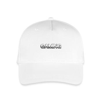 GAMING - Organic Kids’ Baseball Cap - white - Front
