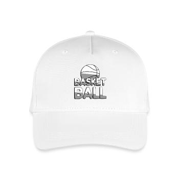 BASKETBALL + Basket Ball - Sports - Organic Kids’ Baseball Cap - white - Front