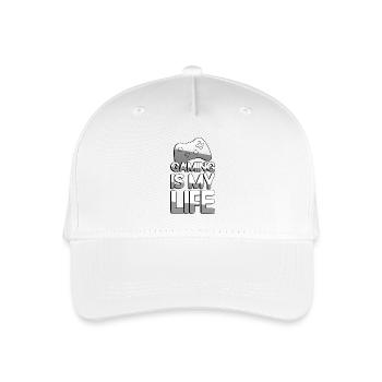 GAMING IS MY LIFE + Controller - Gaming - Kinder Bio Basecap - Weiß - Vorne
