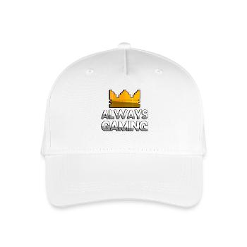 ALWAYS GAMING + King Crown - Gaming - Kinder Bio Basecap - Weiß - Vorne