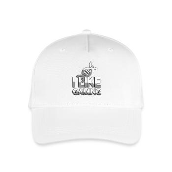 I LIKE GAMING + DNA - Gaming - Kinder Bio Basecap - Weiß - Vorne