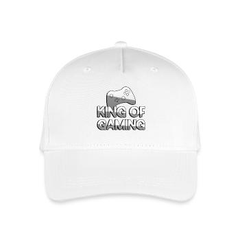 KING OF GAMING + Controller - Gaming - Kinder Bio Basecap - Weiß - Vorne