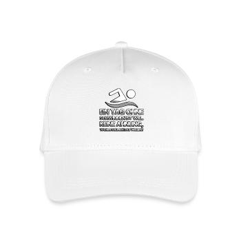 EIN TAG OHNE SCHWIMMEN IST WIE... KEINE AHNUNG - Kinder Bio Basecap - Weiß - Vorne