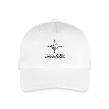CAMPING + Compass - Camping - Organic Kids’ Baseball Cap - white - Front