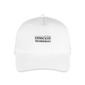 CAMPING WARRIOR - Camping - Organic Kids’ Baseball Cap - white - Front