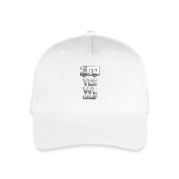 YES WE CAMP + Wohnwagen - Camping - Kinder Bio Basecap - Weiß - Vorne