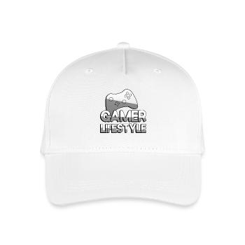 GAMER LIFESTYLE + Controller - Gaming - Kinder Bio Basecap - Weiß - Vorne