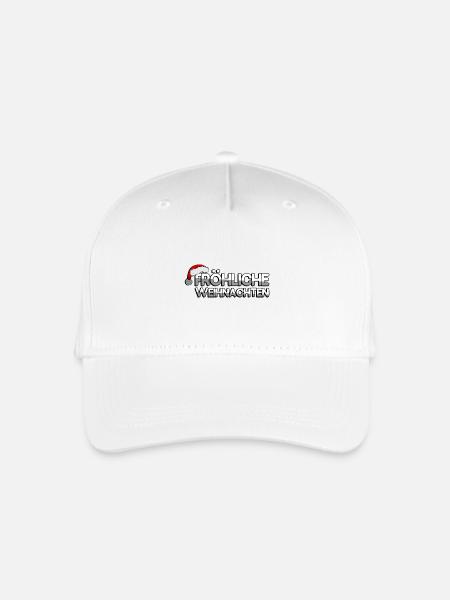 FRÖHLICHE WEIHNACHTEN + Zipfelmütze - Weihnachten - Kinder Bio Basecap - Weiß