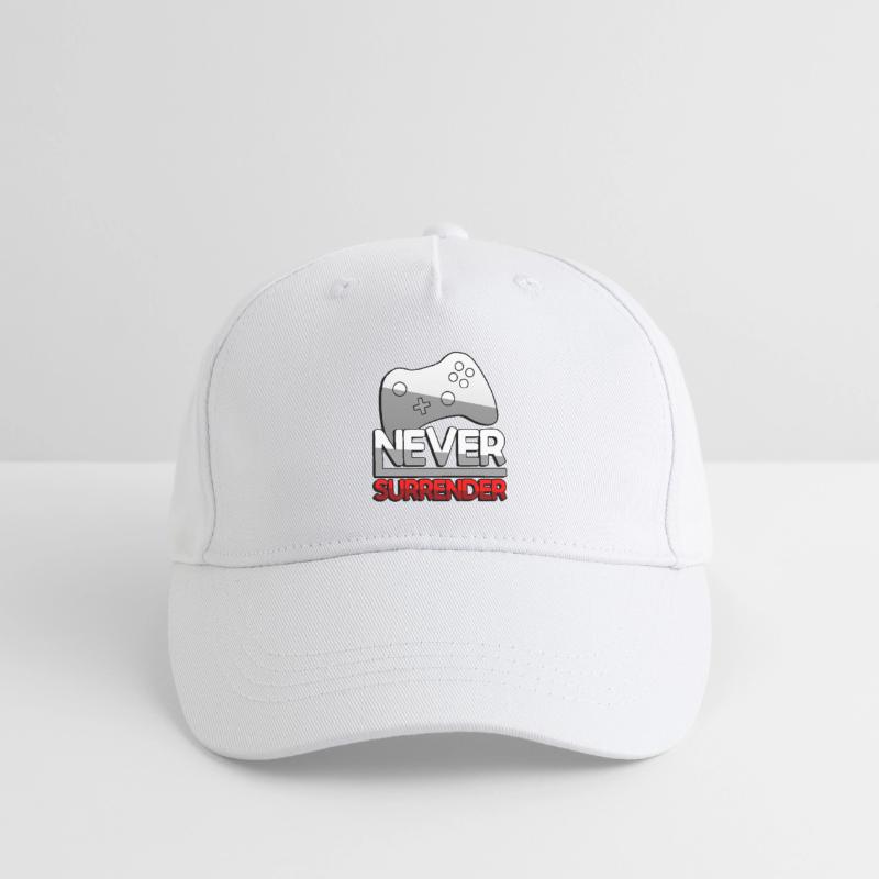 NEVER SURRENDER (Red) + Controller - Gaming Organic Kids’ Baseball Cap