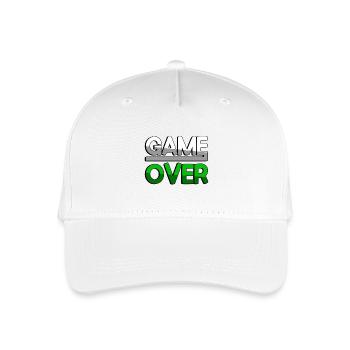 GAME OVER (Green) - Gaming - Organic Kids’ Baseball Cap - white - Front