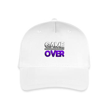 GAME OVER (Purple) - Gaming - Organic Kids’ Baseball Cap - white - Front