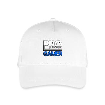 PRO GAMER (Blau) - Gaming - Kinder Bio Basecap - Weiß - Vorne