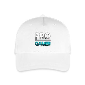 PRO GAMER (Türkis) - Gaming - Kinder Bio Basecap - Weiß - Vorne